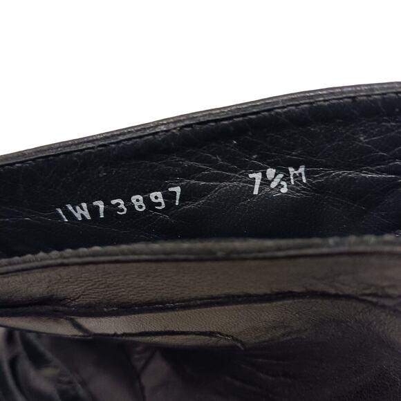 Stuart Weitzman Glam Moto Ankle Boots Sz 7.5 Black Buckle Rocker Punk Gothic - Picture 16 of 16